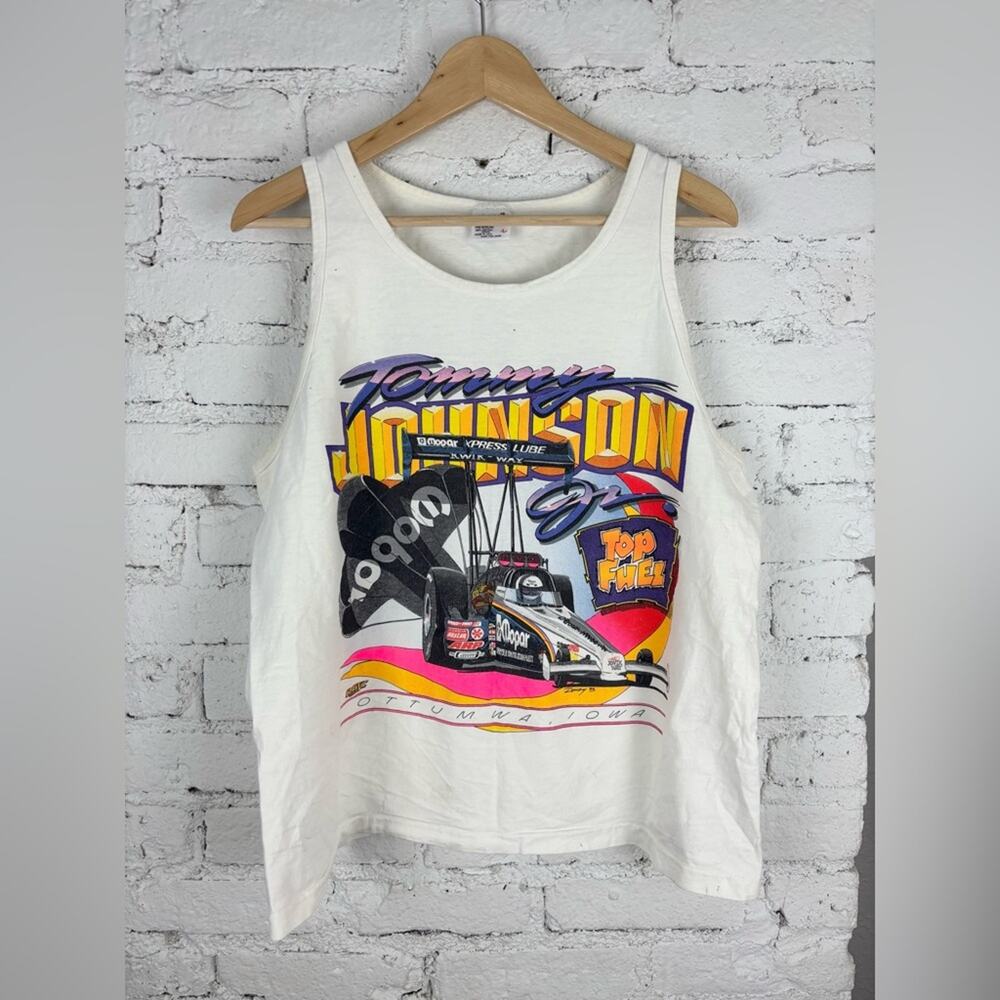 Vintage Tommy Johnson Race Ottomwa,Iowa 1995 Tank L